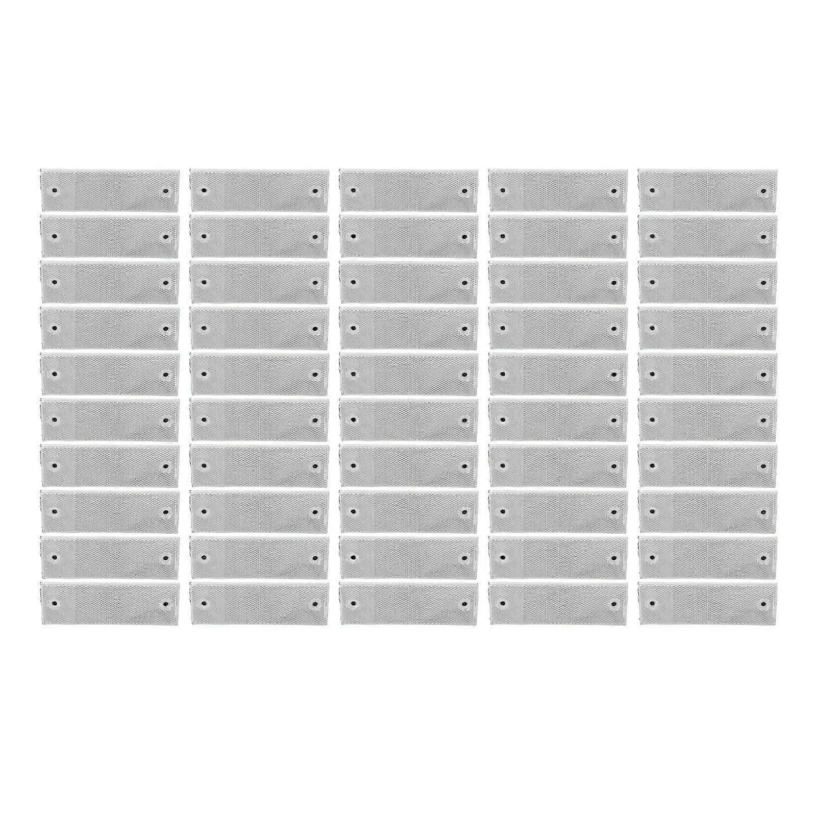 rectangle reflector stickers 50 pcs self adhesive for vehicles