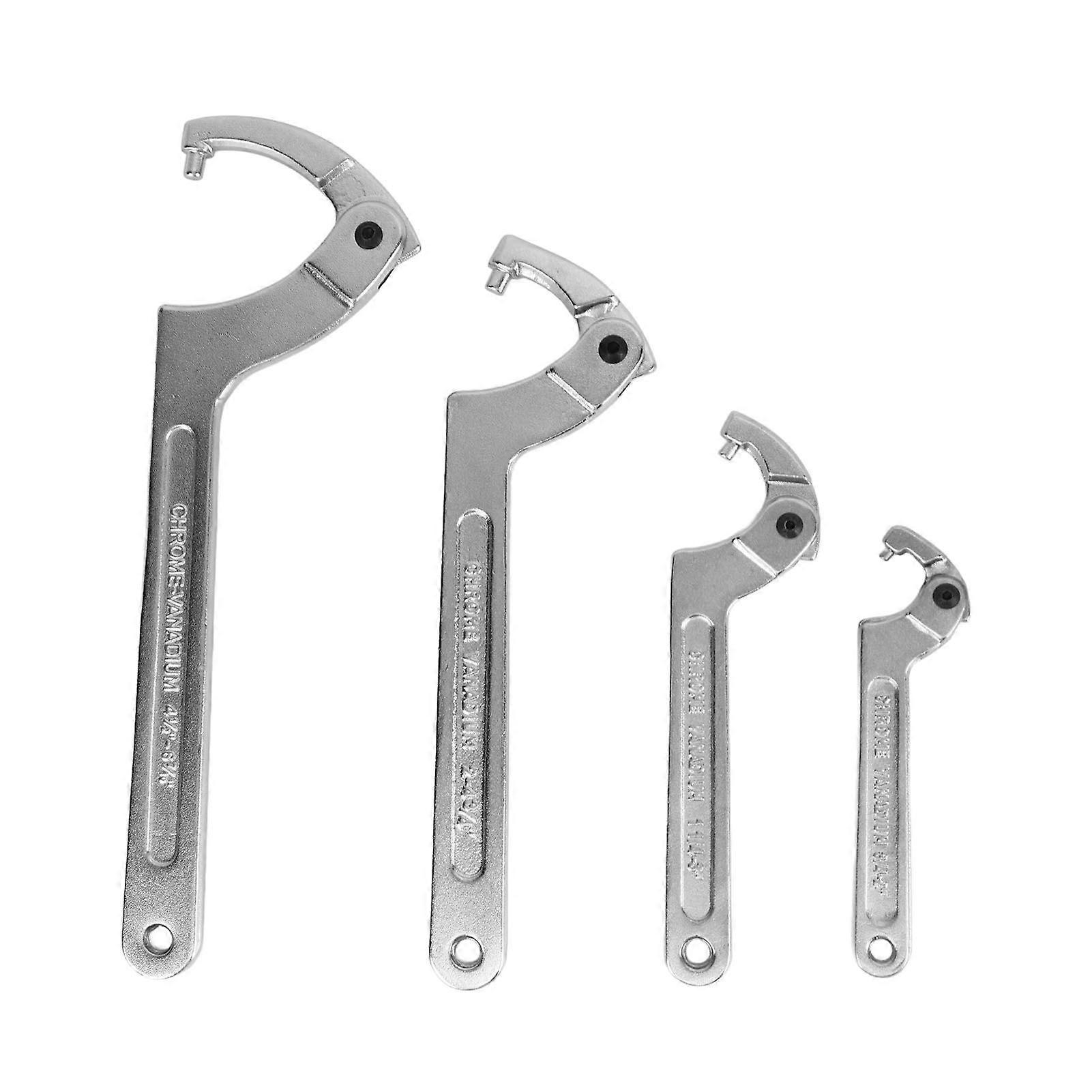 Universal Adjustable Pin Wrench Tool Set 4PCS for Bearings