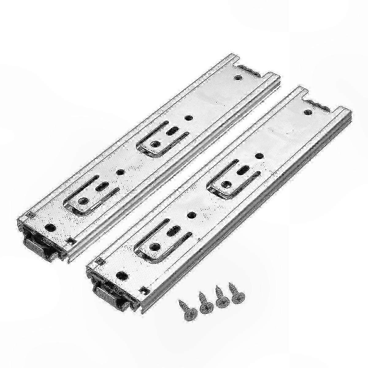 Pair of 20cm Drawer Slides with Ball Bearings for Cabinet Construction Use