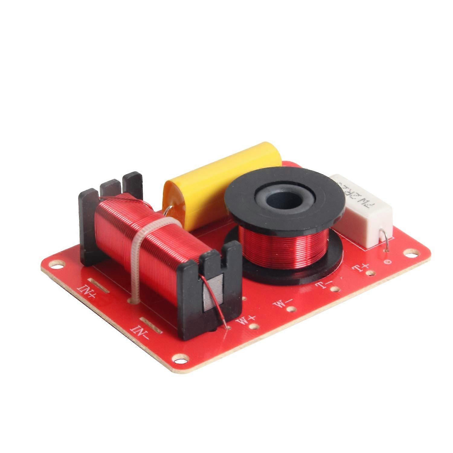 130W Speaker Frequency Splitter 2-Way High-Low Crossover 8 Ohm Impedance for 6-Inch Speakers