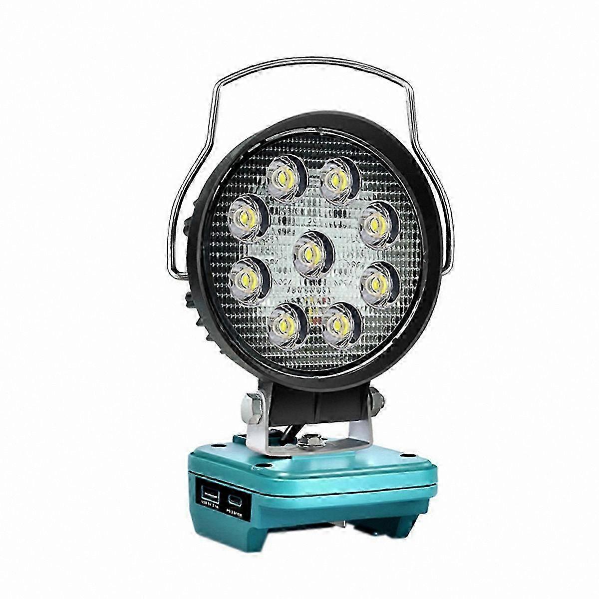 LED Camping Light Compatible with 18V Lithium Batteries for Outdoor Use