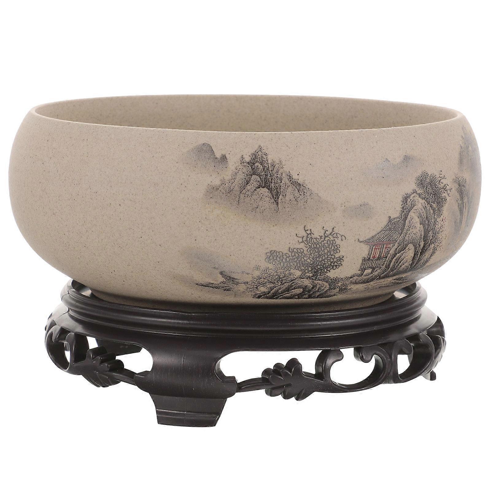 Here's a polished and professional product description based on your input:
**1 Set Ceramic Planter Bowl – Decorative Hydroponic Flower