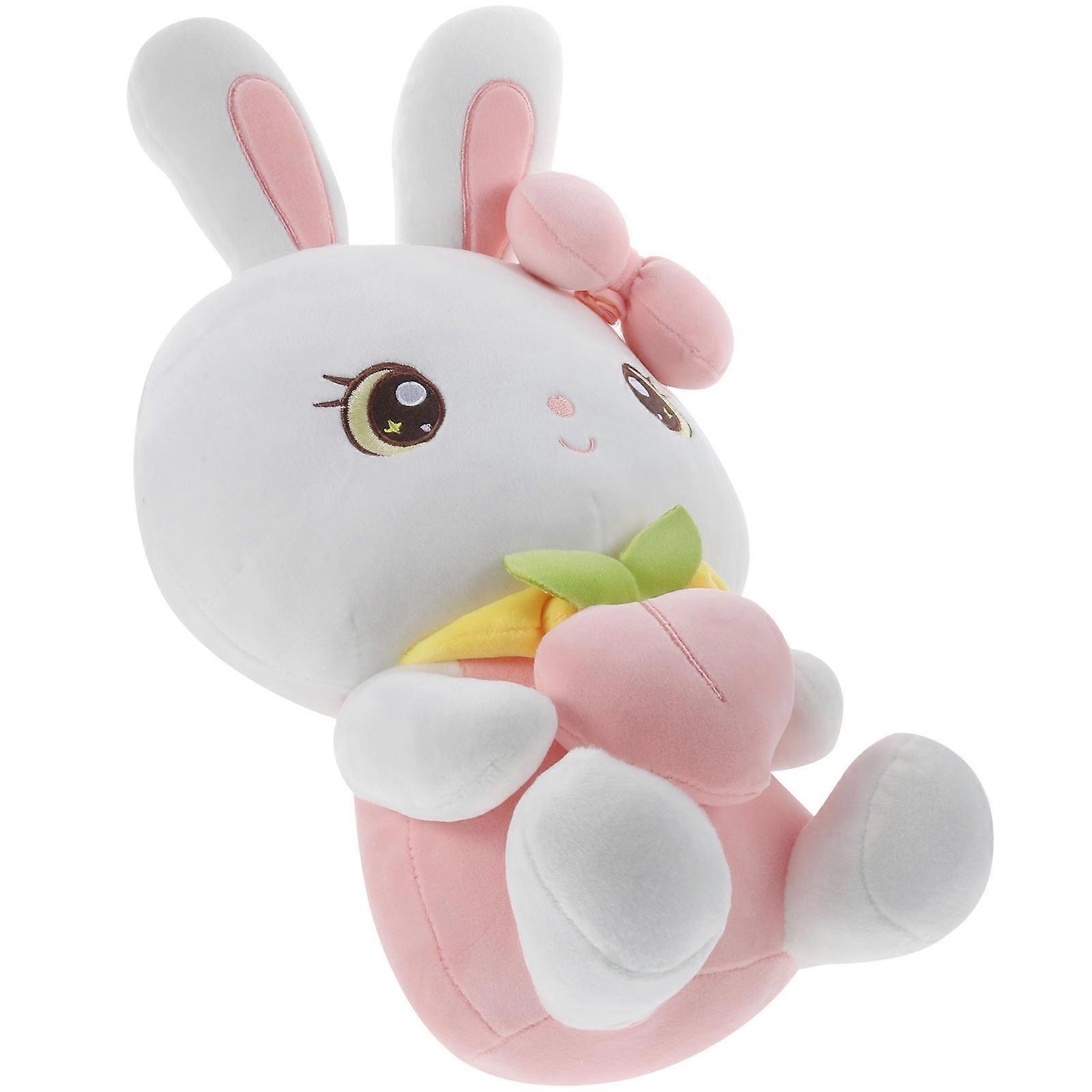 Plush Stuffed Bunny, Comfortable Companion Doll for Bed or Couch Relaxation