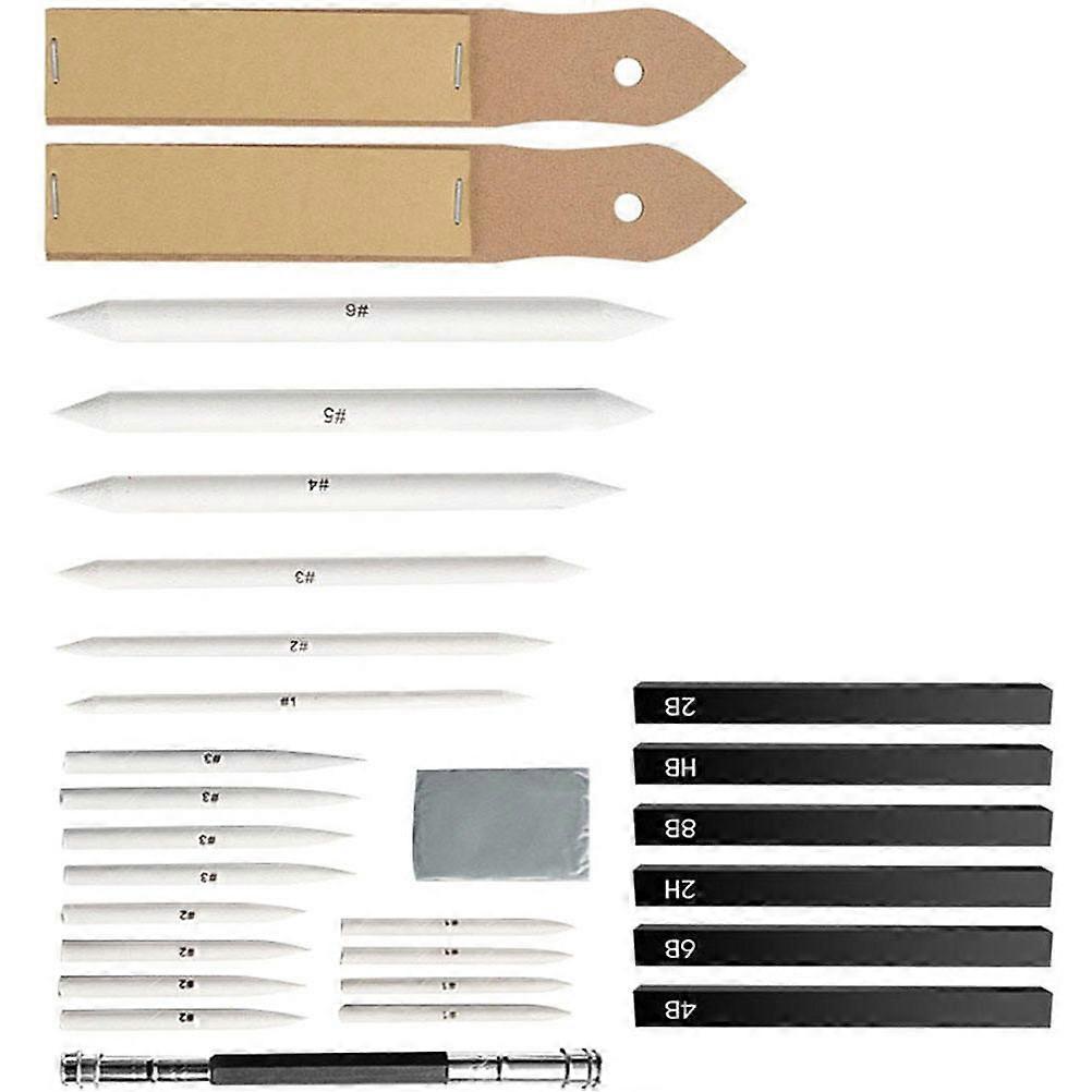 Artists' Drawing Tools, Charcoal Sketch Set for Smooth Lines and Color Mixing