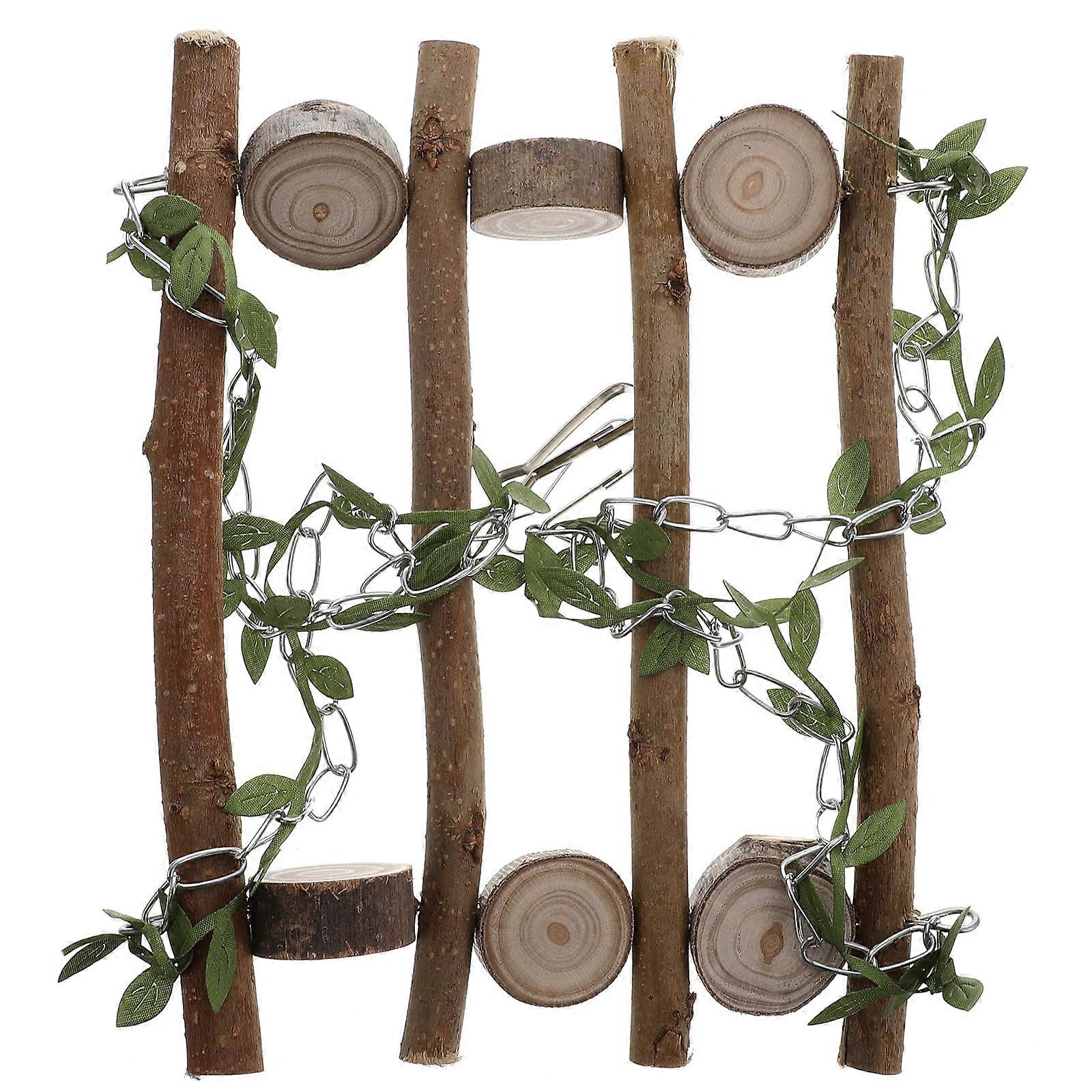 Parrot Ladder Swing, Interactive Cage Toy for Small Birds, Encourages Play and Rest