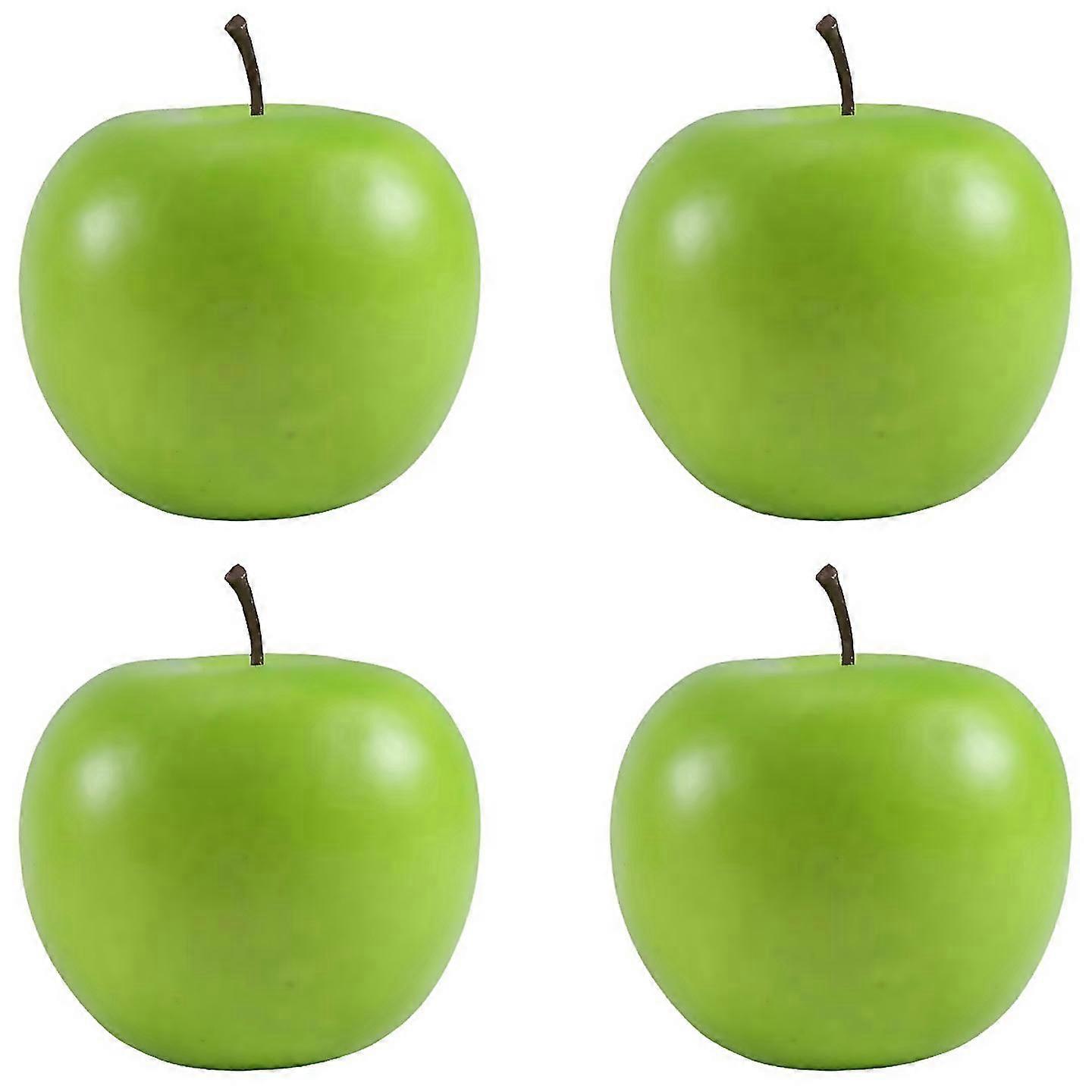 4 Large Artificial Applesfruit Fruugo Uk Green