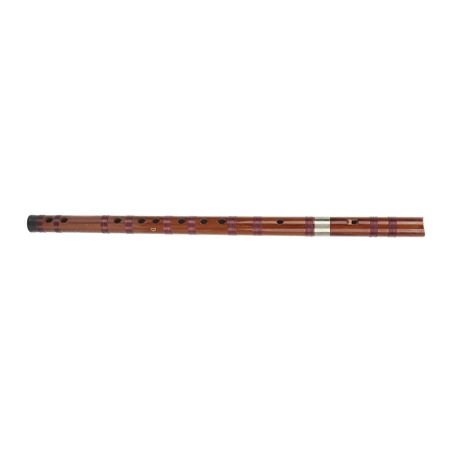 Recorder Instrument Vertical Flute Bamboo Chinese Style Set Kit for Playing Performance D Key 