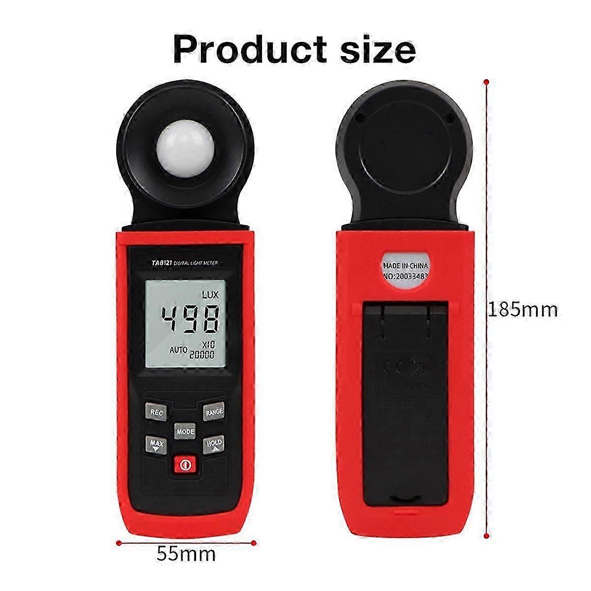 Digital Photometer 100000 Lux/FC High Precision Light Meter for Photography, Film, and Scientific Applications