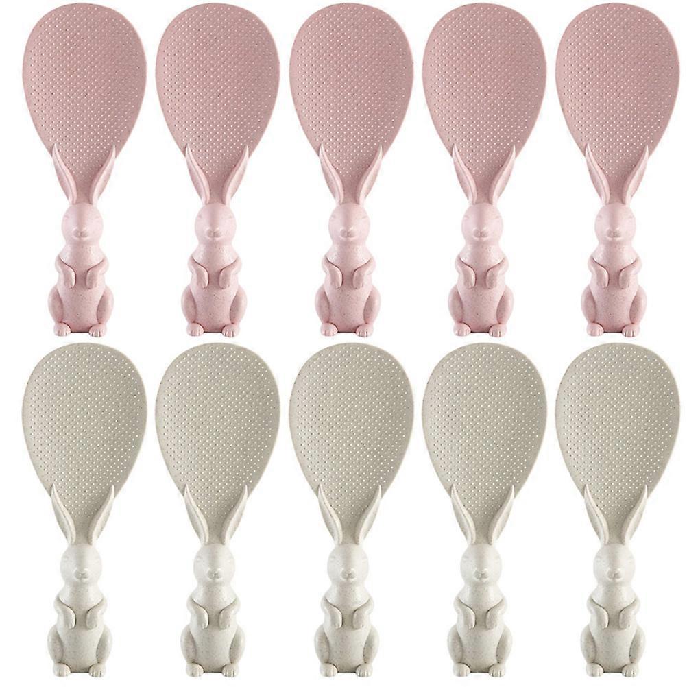 Non-Stick Rice Paddle 24Pcs Standing Design Kitchen Cooking Accessories Assorted Color Smooth Surface