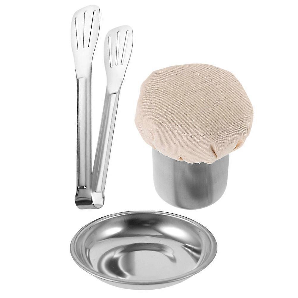 Convenient Oil Wiper With Food Tong For Cooking And Pancake Making 1 Set Stainless Steel