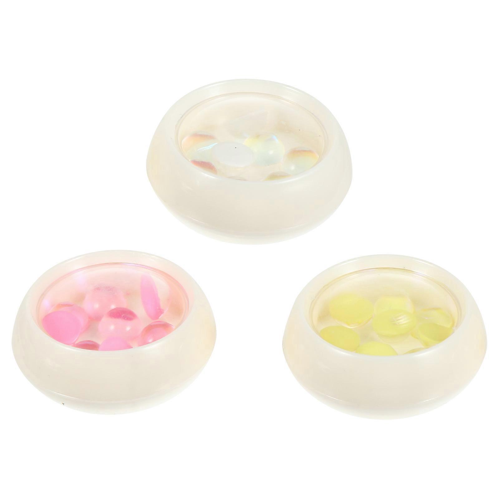 Tiny Nail Gems Manicure Decorations For Women Assorted Color 3 Boxes Easy To Operate