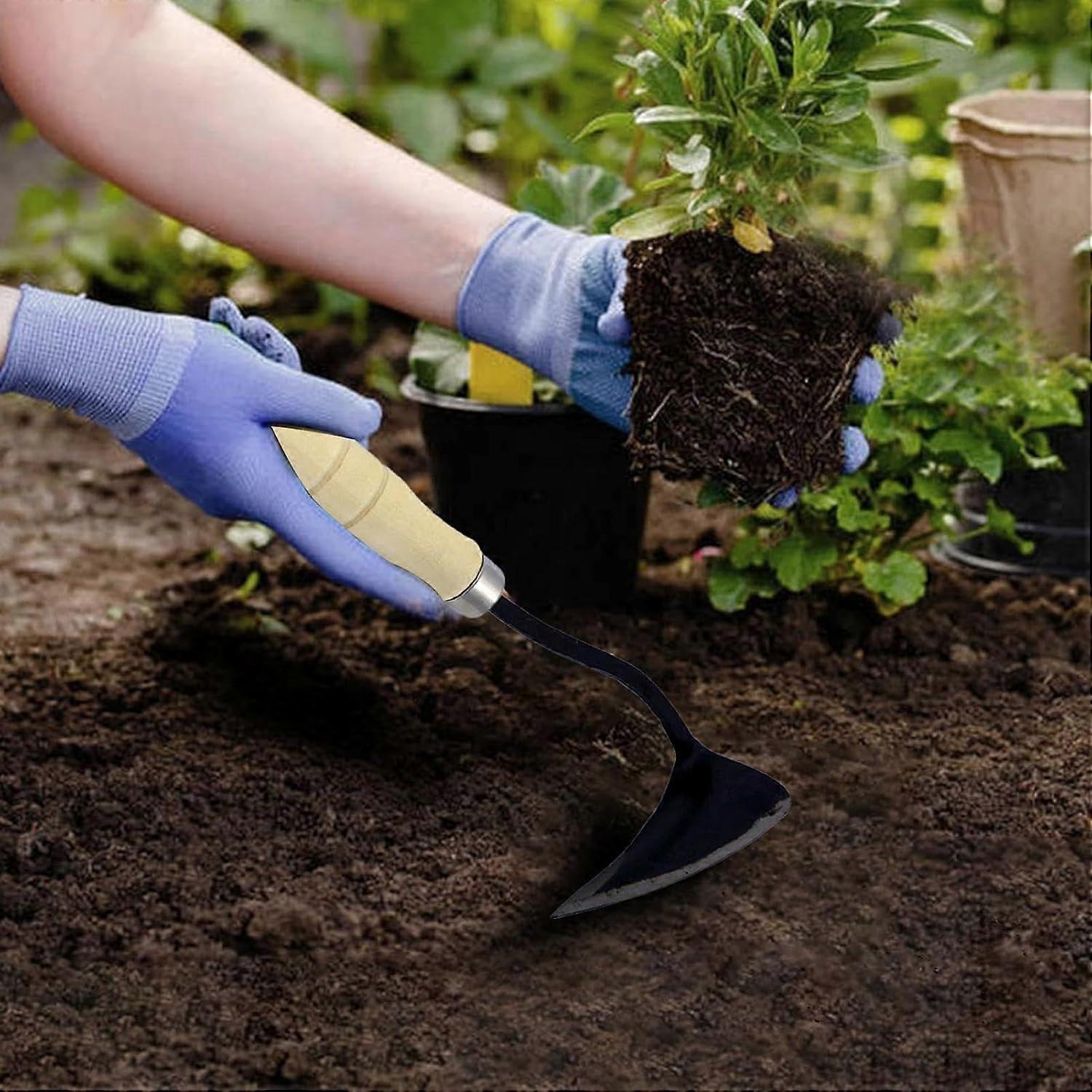 Garden Hoe - Heavy-Duty Weeding Tool for Soil Cultivation, Deep Tilling