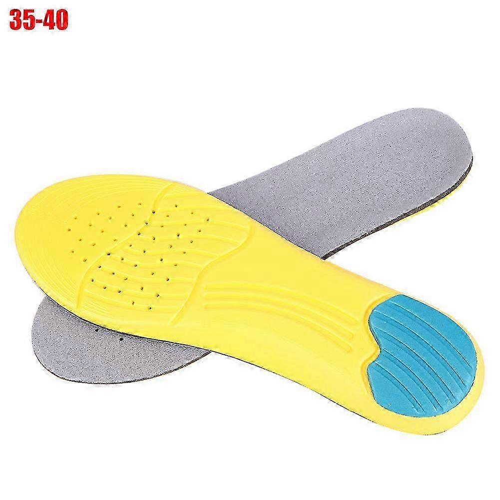 Men's Sport Running Insoles with Breathable Shock Absorption - Comfortable Shoe Inserts Pads for Sizes 35-40