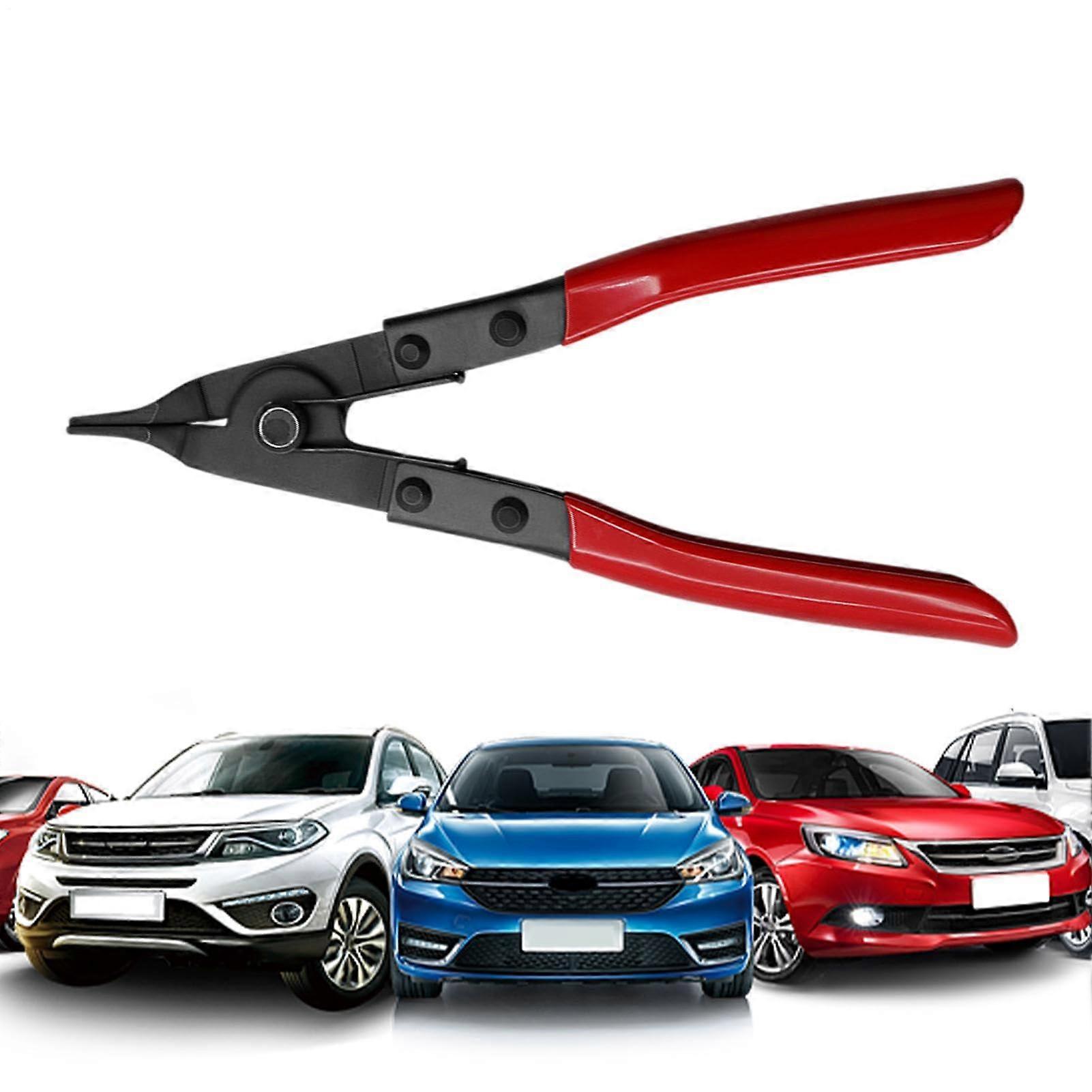 Circlip Pliers For Assembly - Angled Tip, Flat Jaws, Robust With Storage Case | For Distributor Gear