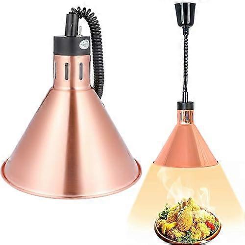 Hanging Food Warmer Lamp, Commercial Buffet Heat Chandelier, for Bar, Hotel, Restaurants, with 250W Bulb, Adjustable Length 60180mm