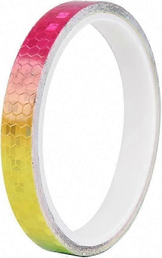 2PC Reflective Tape 1cm x 8m - Waterproof Self-Adhesive for Trailers & Vehicles - High Visibility Safety Tape