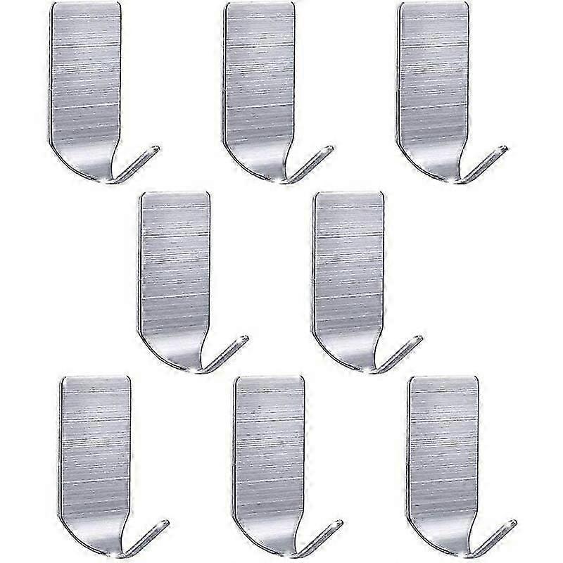 8 hooks slender hook sticky hook towel hook clothes hook single hook stainless steel hook rectangle
