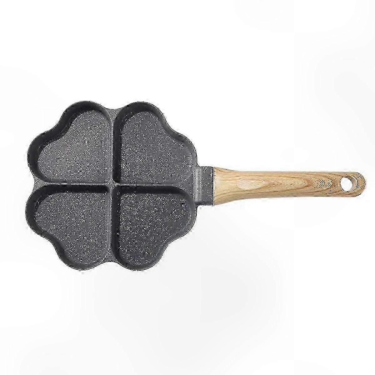 Heart Shaped Mini Egg Dumpling Pan for Breakfast with 4 Grids