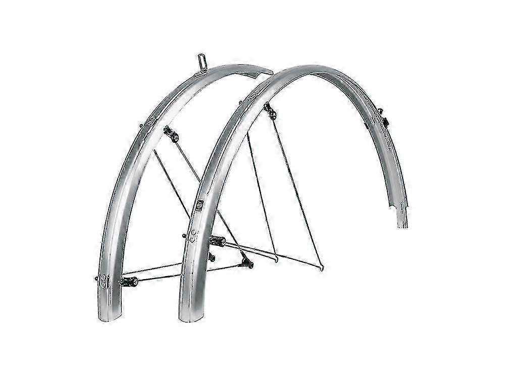 SKS Bluemels BASIC 55 Fahrrad-Schutzblech (套装) // 28“ silber/schwarz