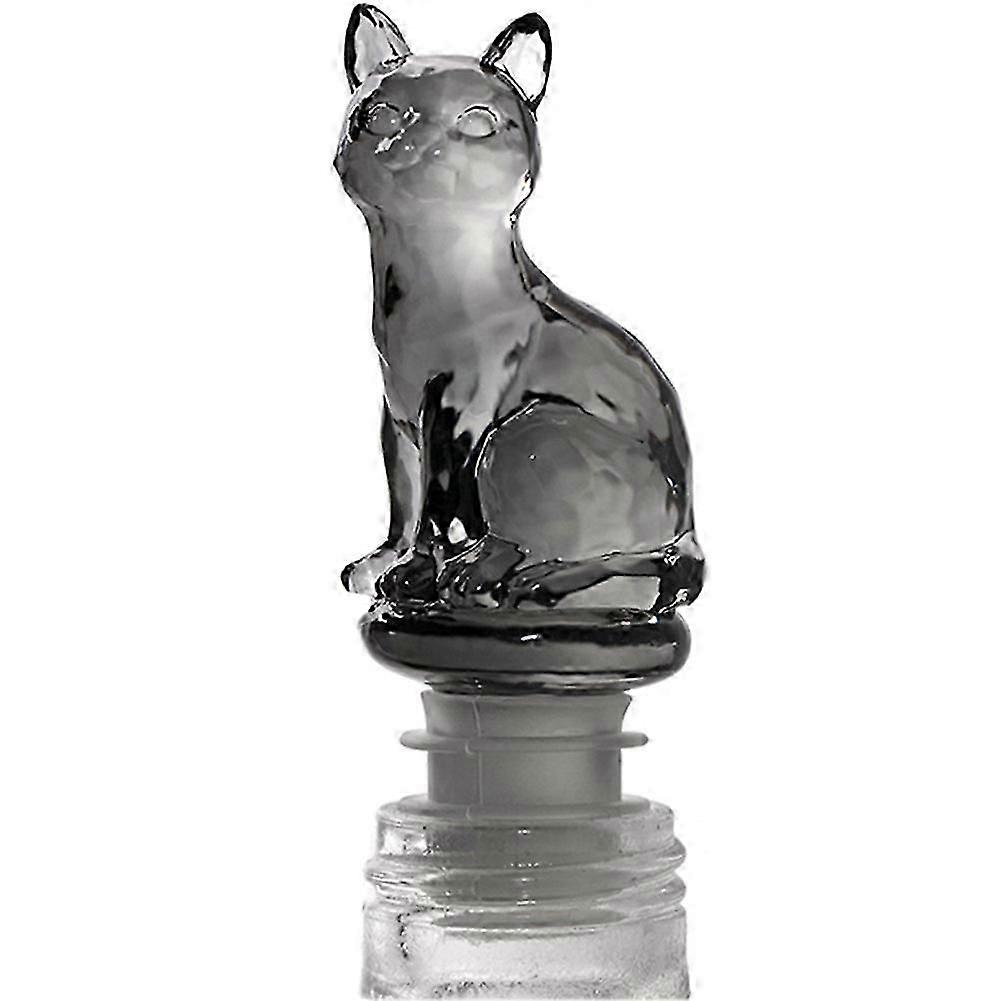 Wine Champagne Beverage Bottle Stopper (Black Cat)