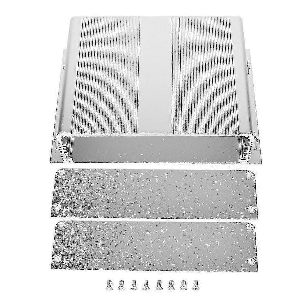 Silver Aluminum Alloy Electronic Project Case for PCB 48x204x150mm