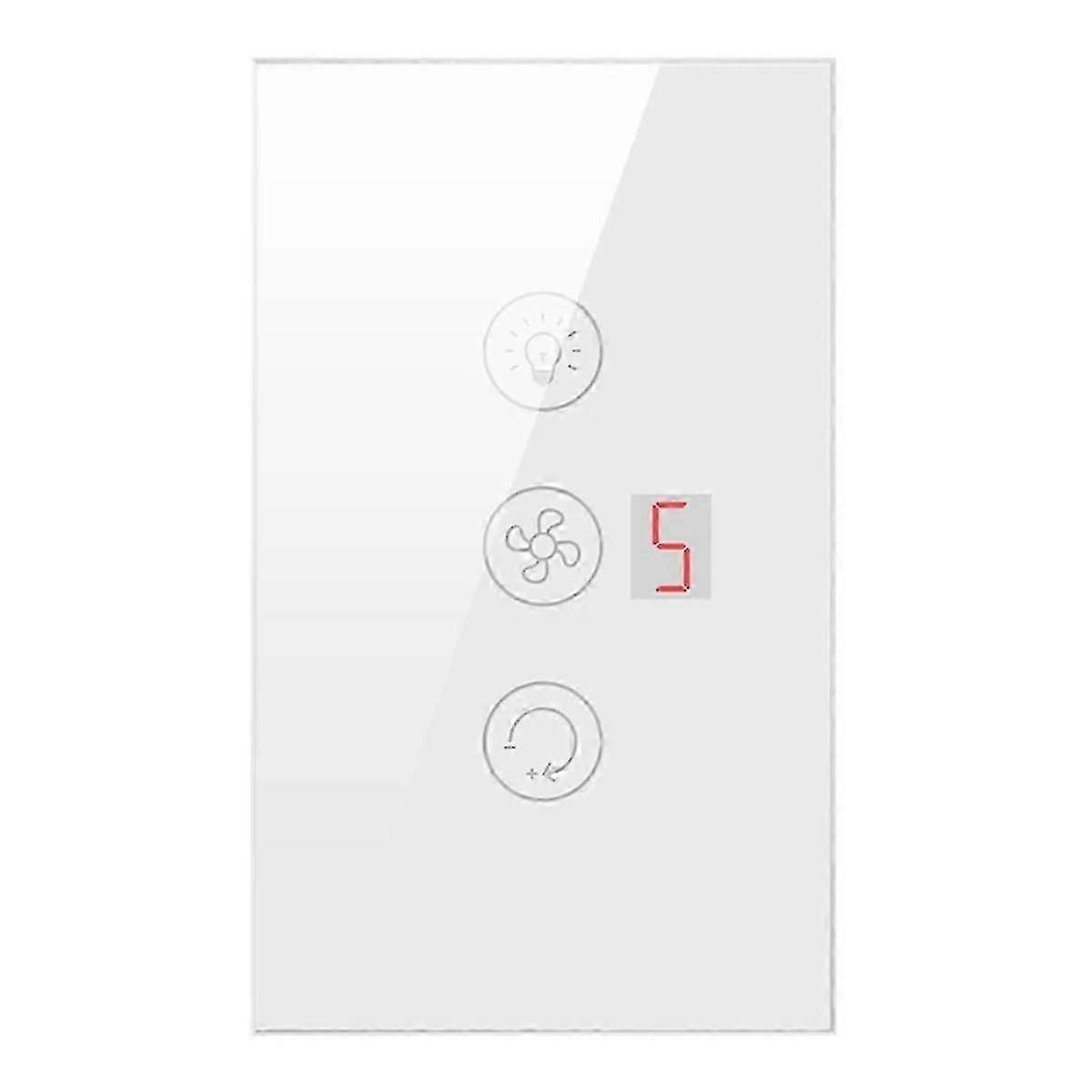 Tuya Smart Wifi Fan Light Boiler Switch Standard Water Heater Touch 3 In 1 Switch Smart For Alexa Google Home B
