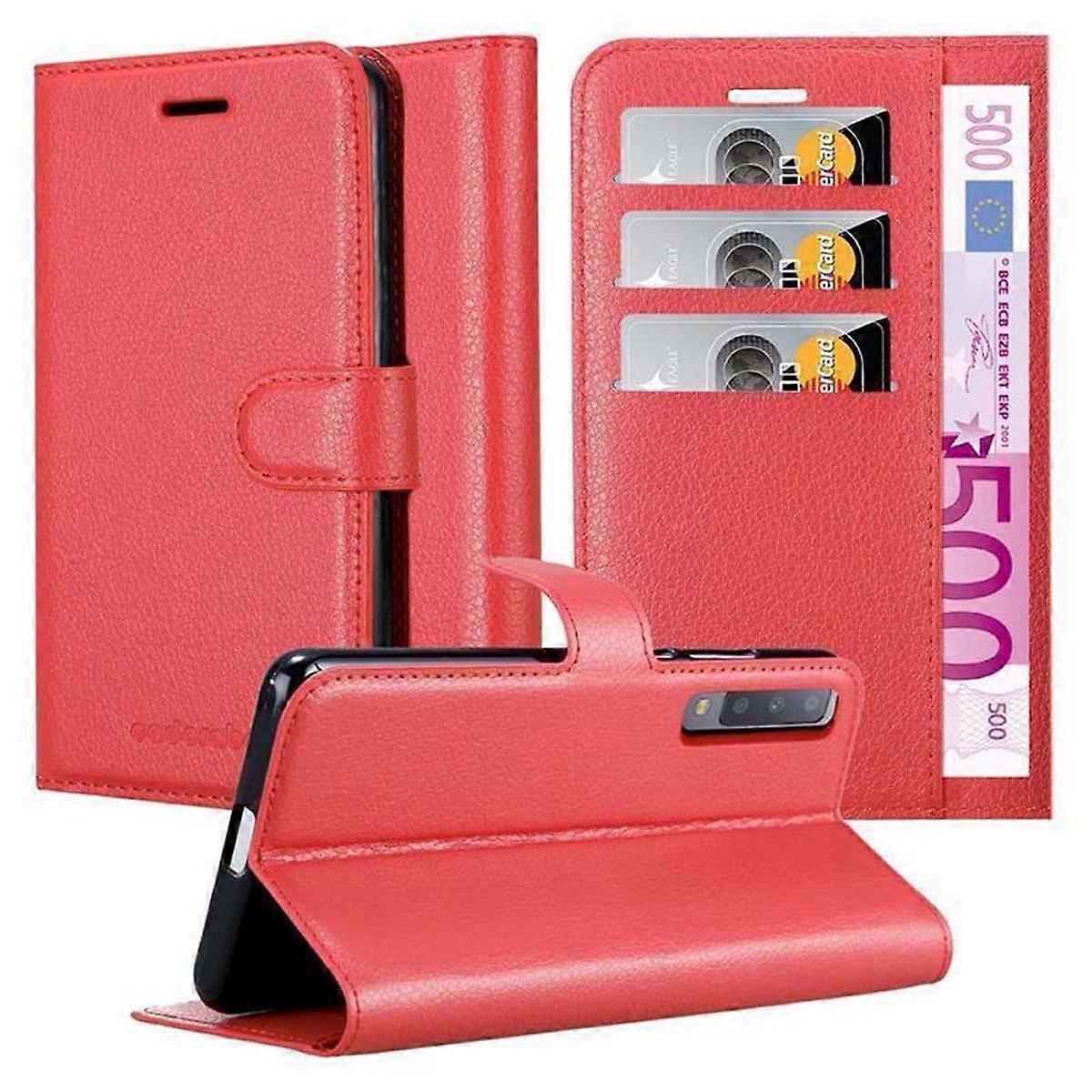 Samsung Galaxy A7 2018 Case - Protective Case with Card Slots and Stand Function