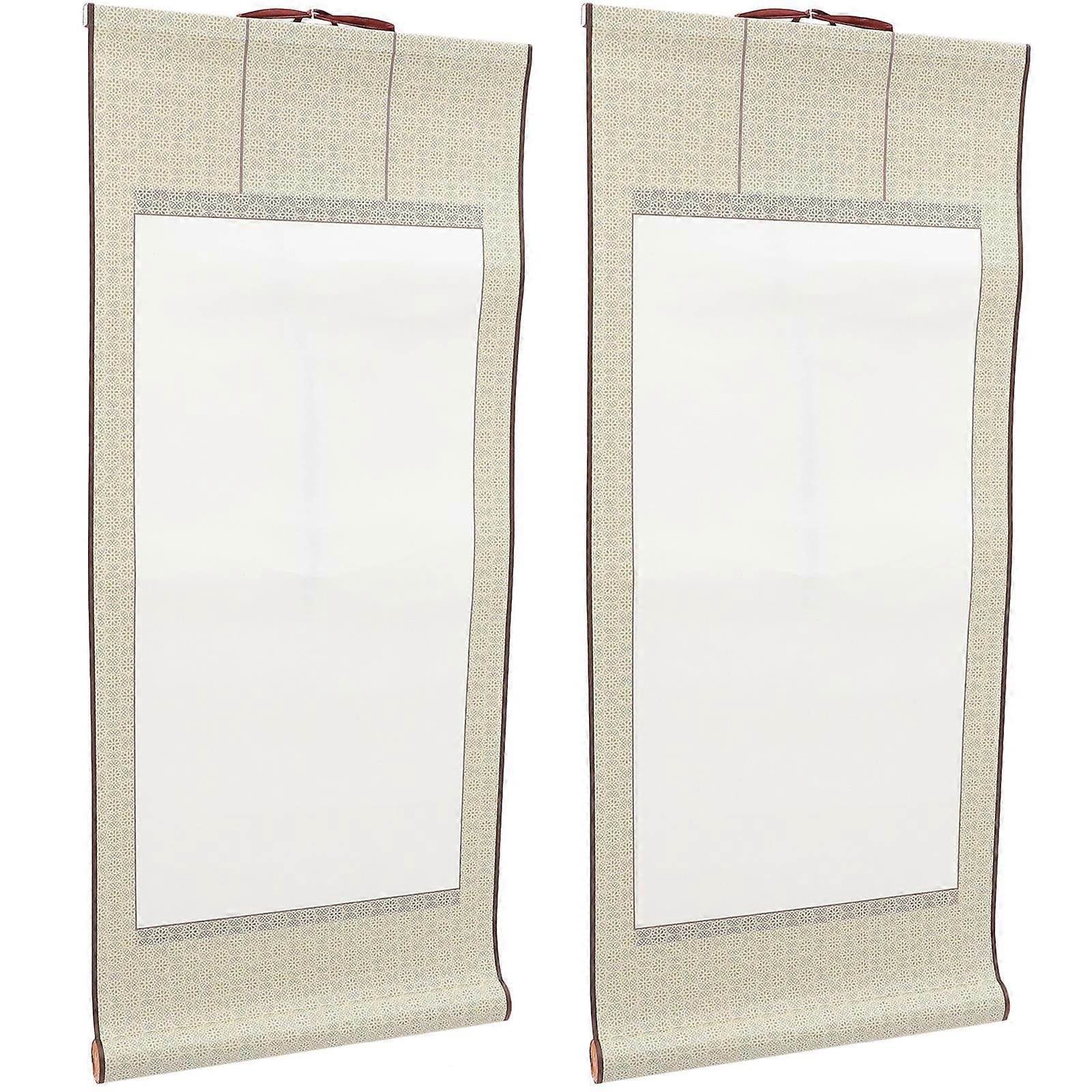 2pcs Blank Chinese Rice Paper for Art Calligraphy – Durable, Lightweight, Easy Storage & Portability for Drawing and Writing