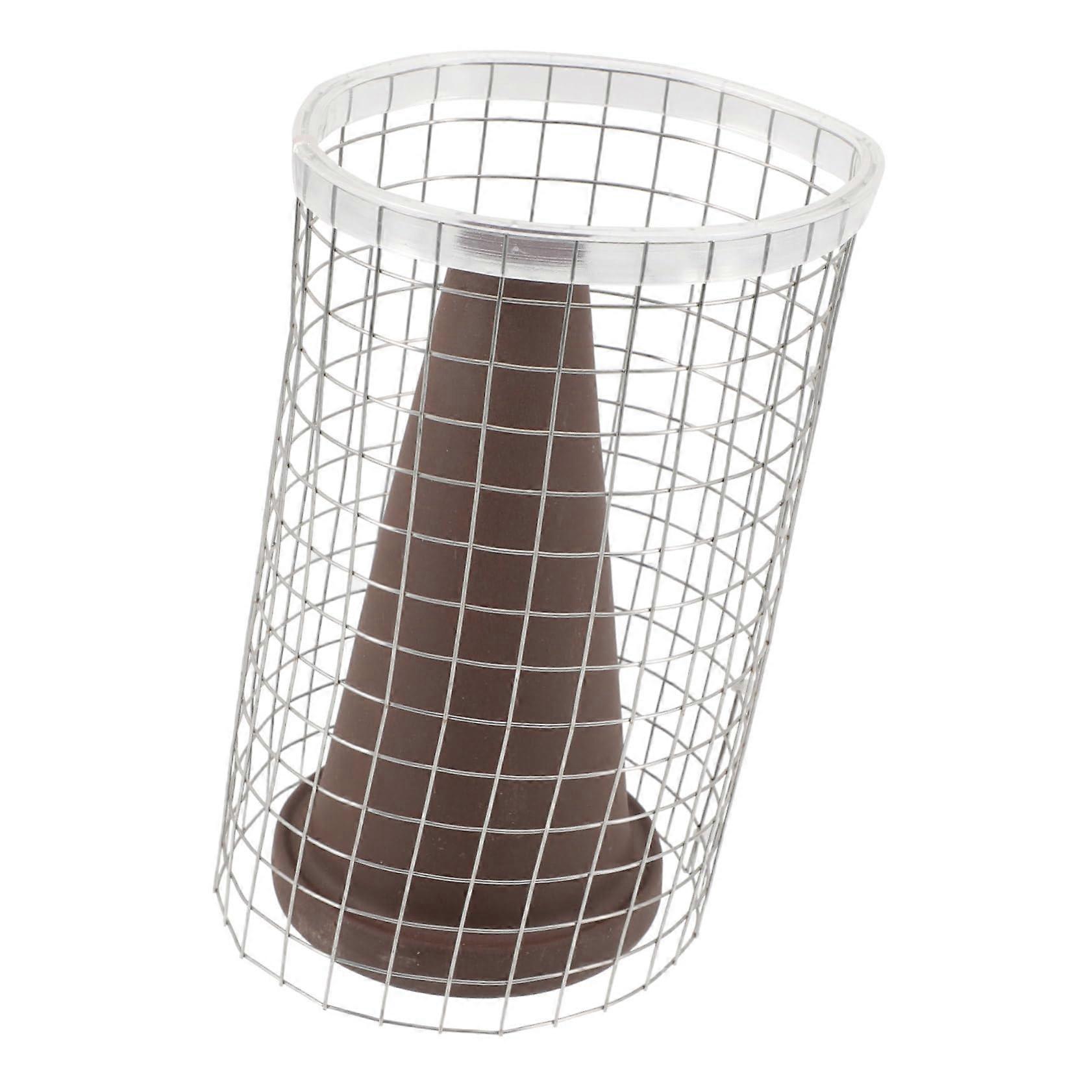 Pottery Clay Fish Breed Cone with Isolation Net for Shrimp and Discus Breeding