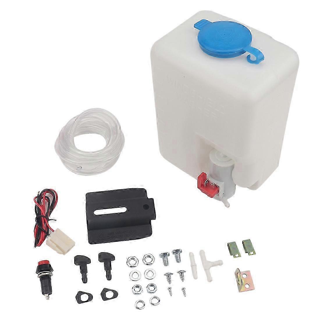 New-12V 1.5L Universal Car Windshield Washer Bottle Kit Jet Switch Clean Tool Windshield Wiper Assembly