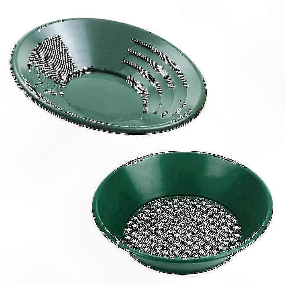 Lightweight Plastic Gold Washing Pan with Sieve Basin for Mining & Metal Detecting