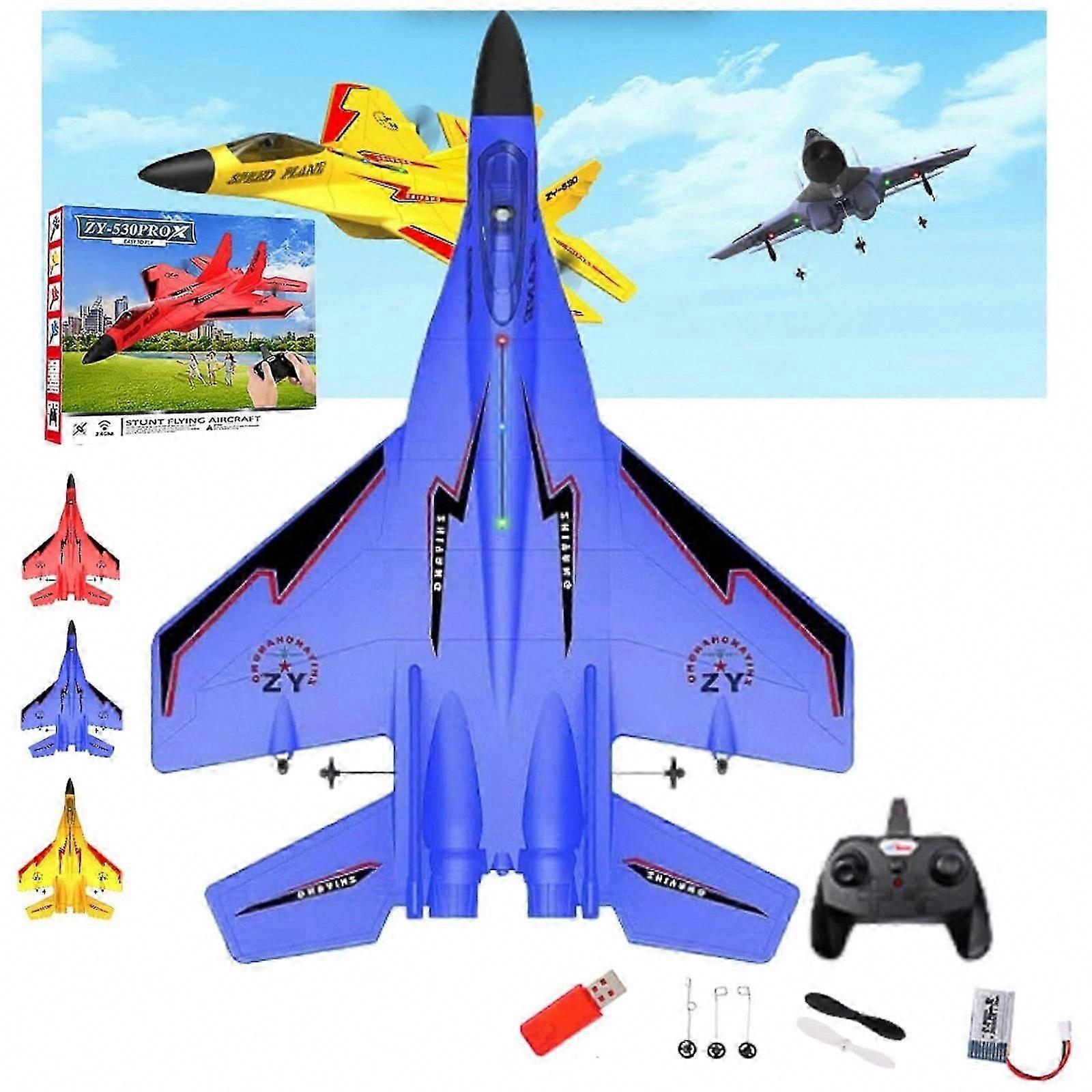 RC ZY-530 2.4G Remote Control Fighter Plane Glider EPP RC Airplane Toy, 50% Off