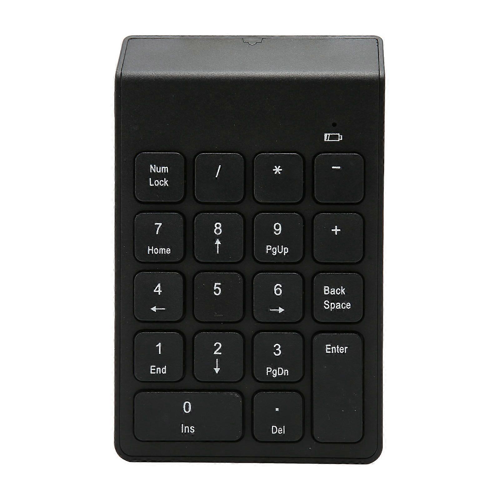 2.4G Wireless Numeric Keypad Chocolate Keys Plug and Play 18 Keys Number Numpad for Bank Accountant