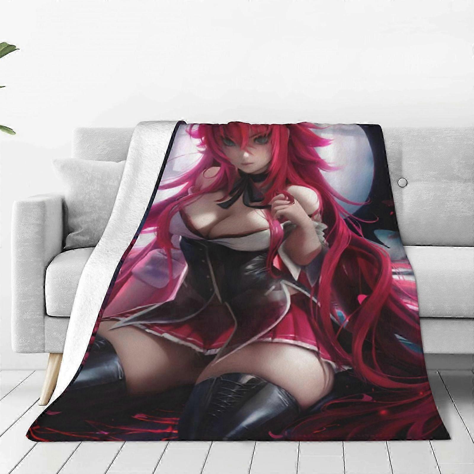 Rias Gremory anime Soft Cozy Fleece Throw Blanket Plush Lightweight Warm Fuzzy Flannel Blankets and Throws for Boys Girl-DS10229 2025