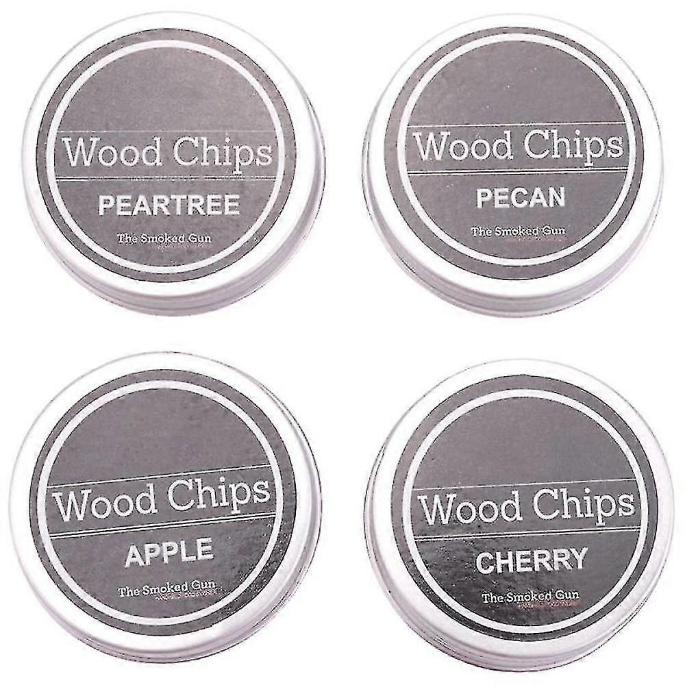 Smoking Wood Chips Cherry,,pecan And Peartree 4 Pack Smoker Infuser...