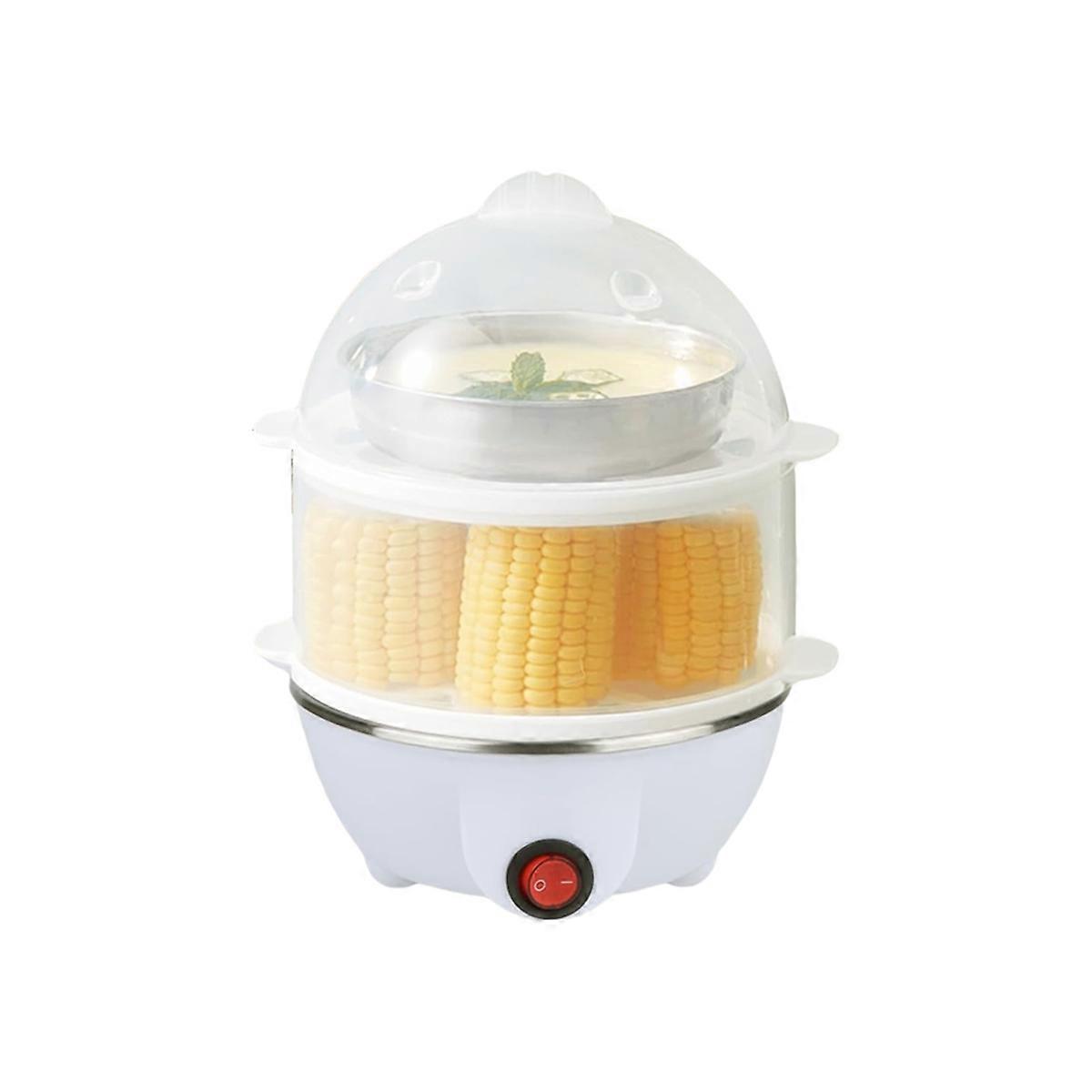 Electric Egg Cooker Boiler Maker Soft Medium or Hard Boil Double Layer Egg Maker,Egg Steamer EU Plug