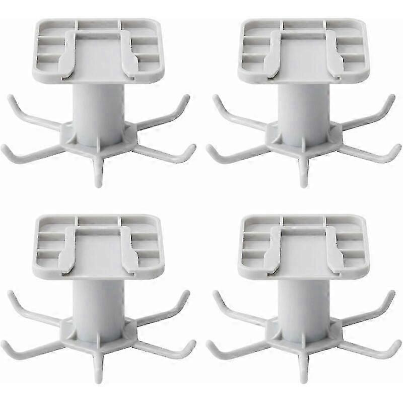 360 Rotating Kitchen Storage Hook with 6 Claws, 4 Pieces