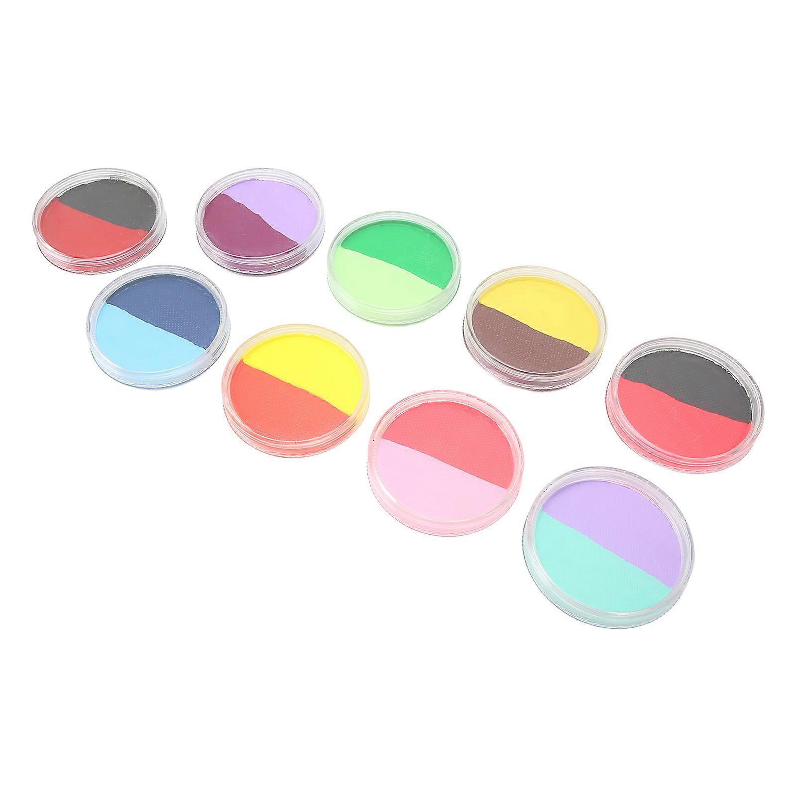 9pcs Face Paint Kit 18 Colors 270g Quick Drying Body Paint
