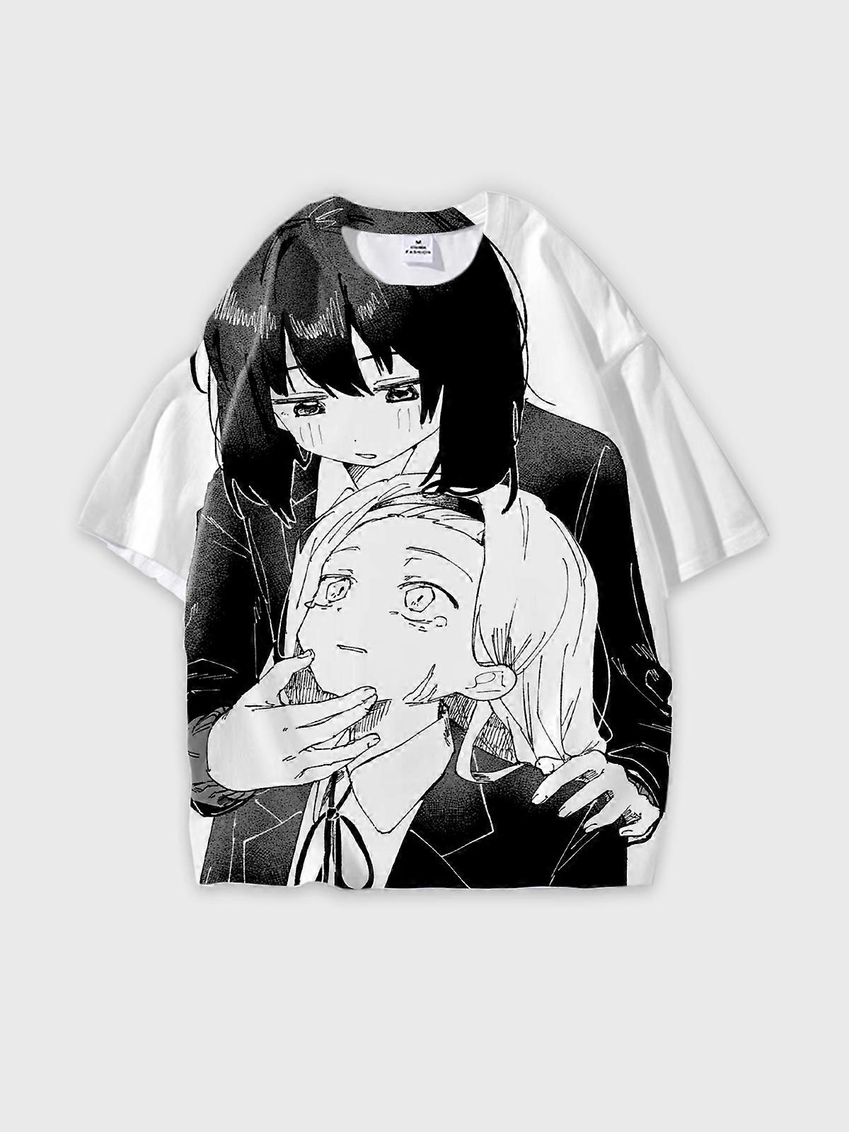 T-Shirt Short Sleeve Round Neck, Summer Casual Loose Graphic Tee, Unisex The Takopi's Original Sin W106