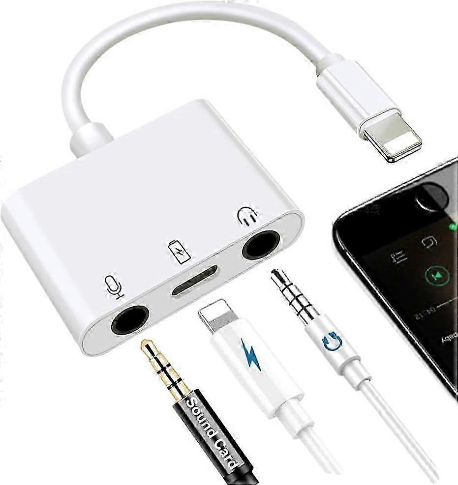 2025 Latest Model Microphone and 3.5mm Headphone Adapter for iPhone Microphone