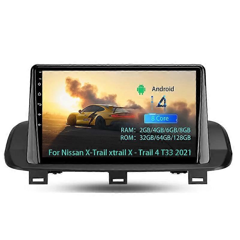 Android Car Radio For Nissan X-Trail Xtrail X - Trail 4 T33 Rogue 3 2020 2021 Navigation GPS Video