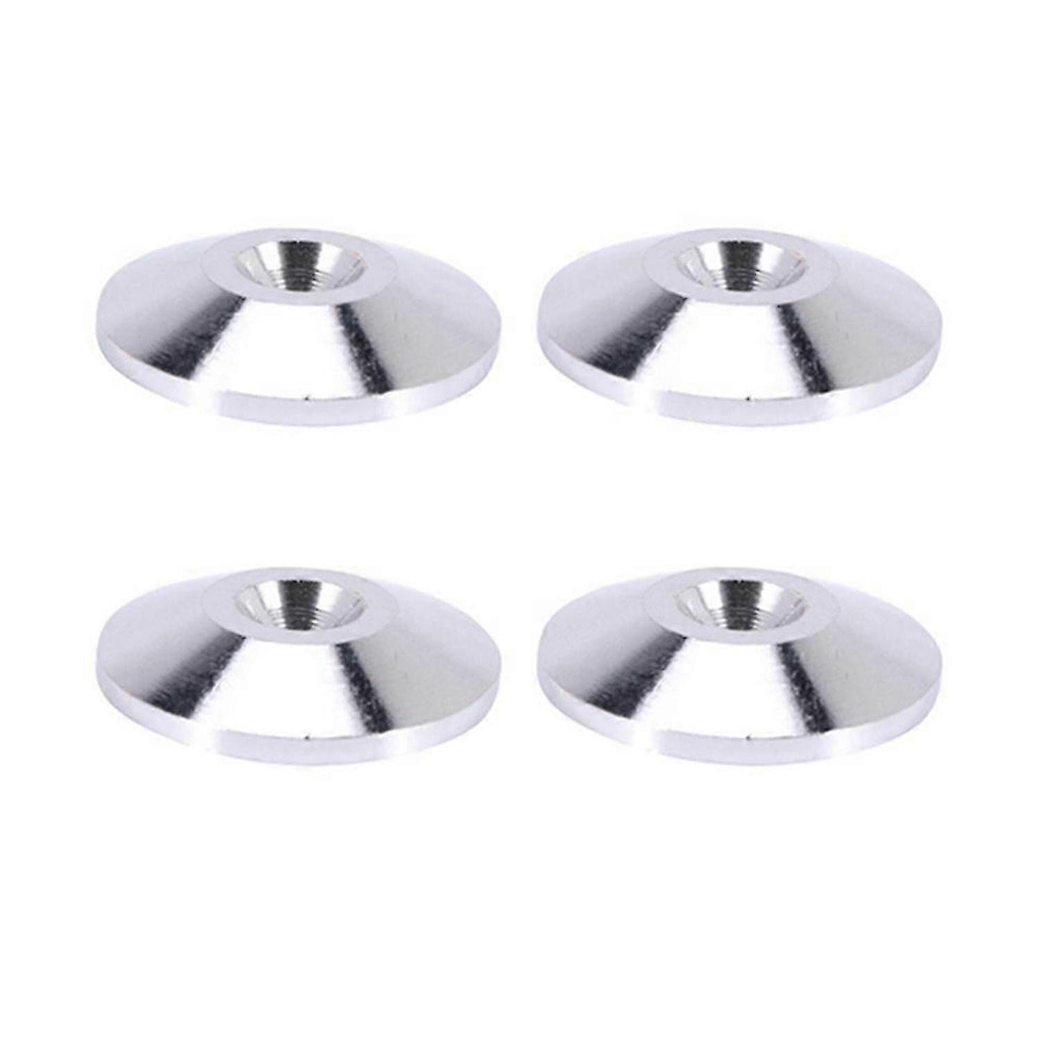 4 Pcs Speaker Pure Copper Spikes Pads(Silver)