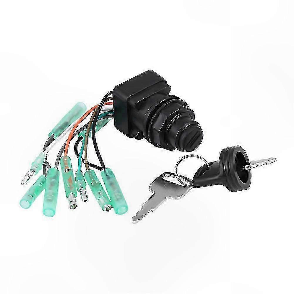 Ignition Key Switch Assembly for Outboard Motor Control Box 37110-99E00 37110-92E01