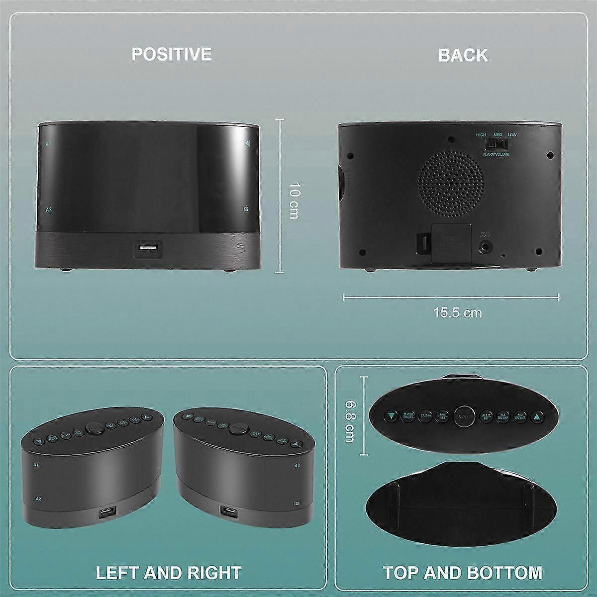 Vibrating Alarm Clock with Wireless Shaker for Heavy Sleepers and Hearing-Impaired Individuals