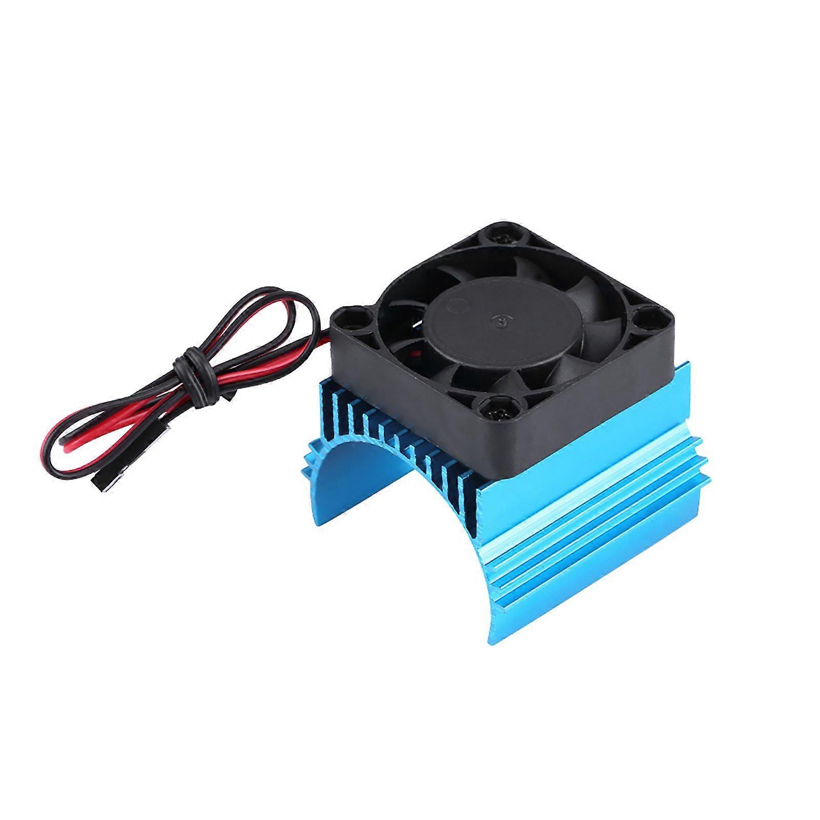 Universal Cooling Fin Set Heat Sink With Fan for 1/10 RC Car 4074/4274/1515 Motor