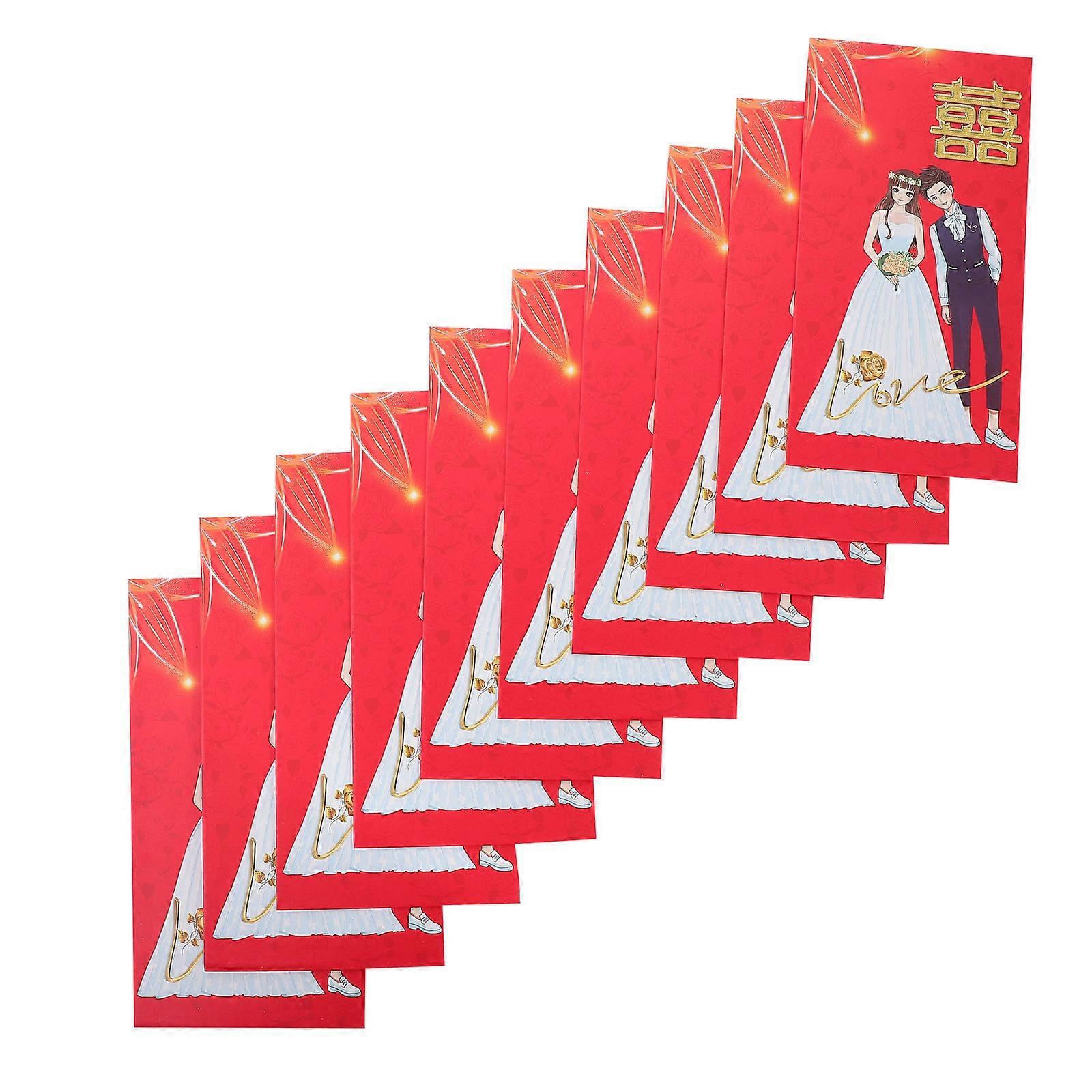 Wedding Money Envelopes Paper Red Packets for Storage 30Pcs Red Envelopes