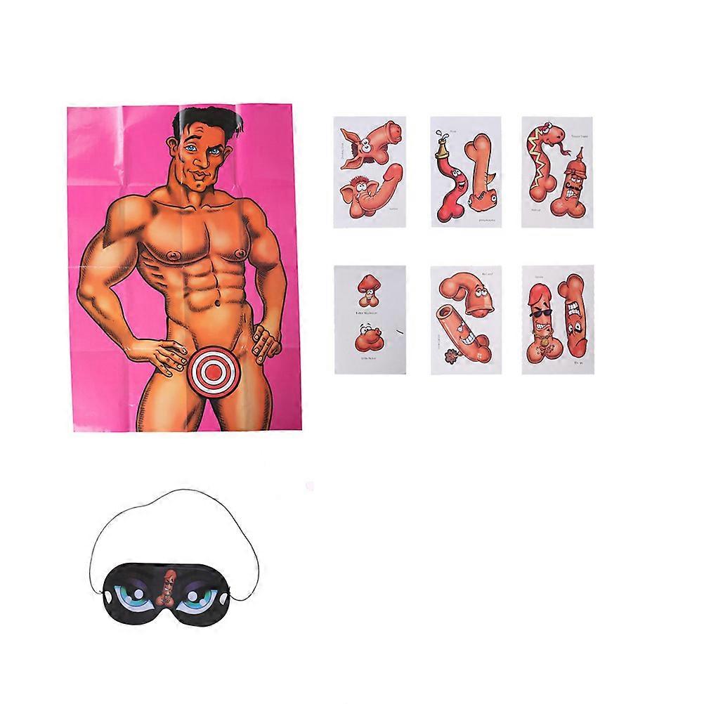 Hen Party Sticker Pin The on Fun Drinking Game Kit