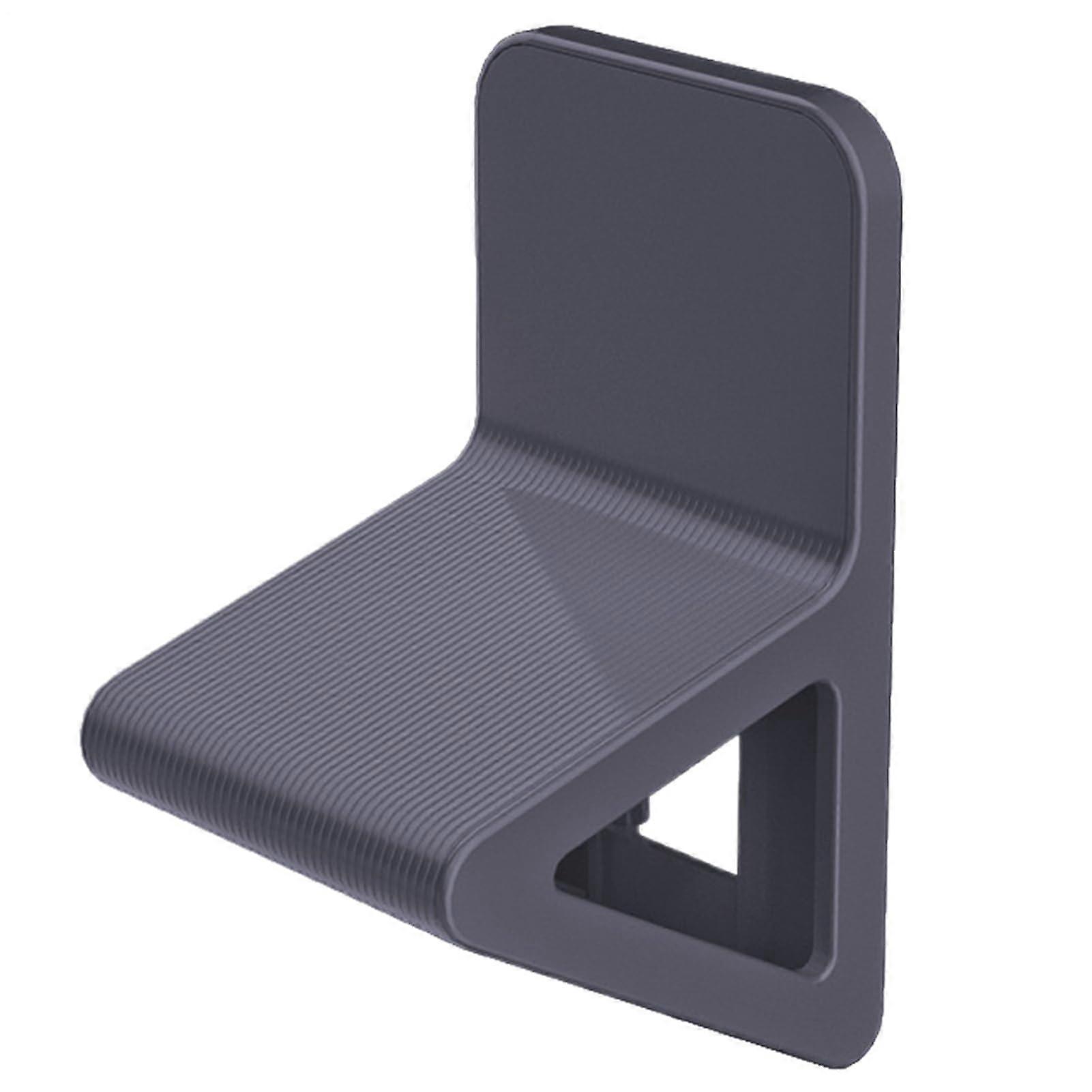 Footrest for Shower Ergonomic Triangular Step Non Slip Bathtub Foot Pedal Stable Shaving Legs Support Black