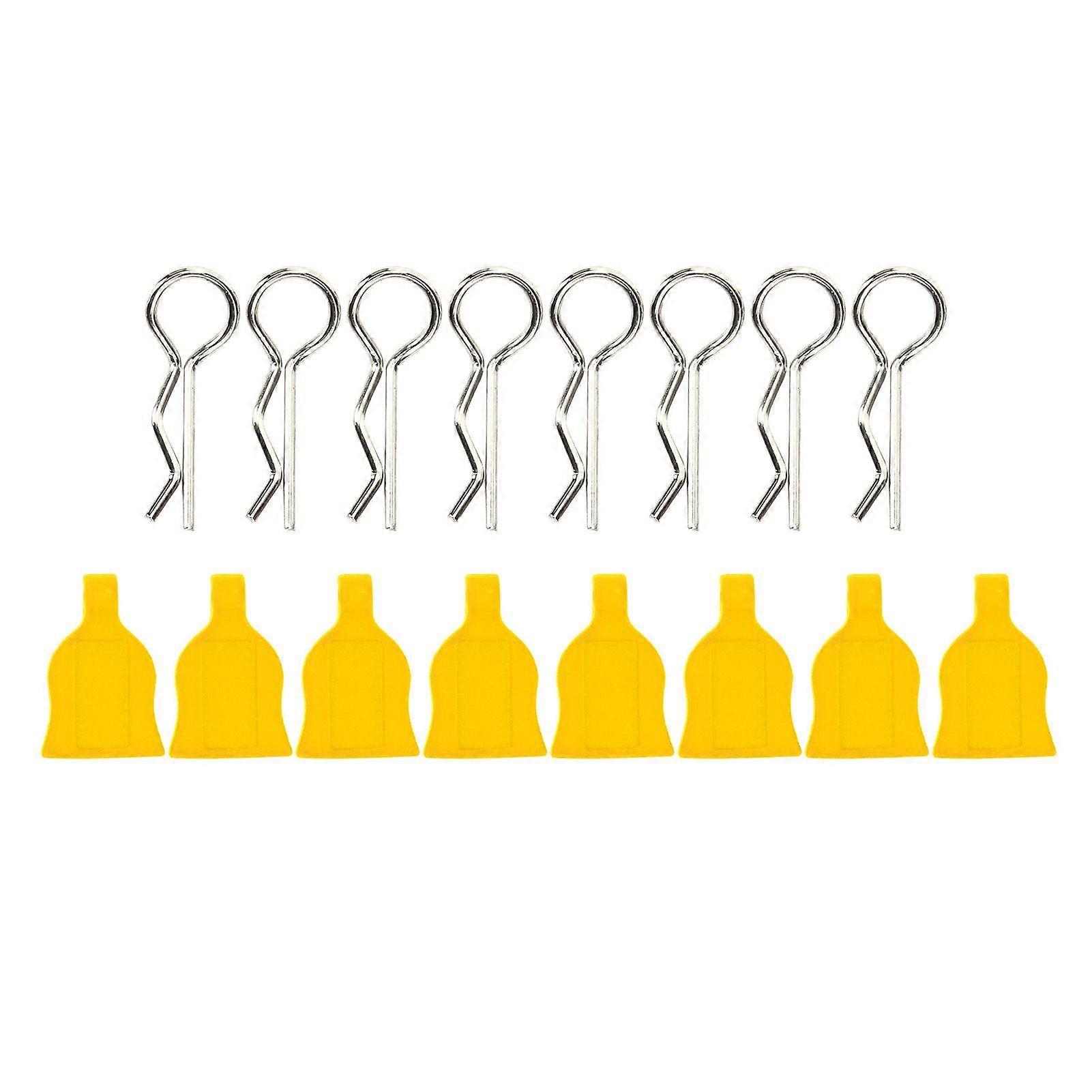 1/10 Model Car Universal Fixed Remote Control Car Shell Buckle Silicone Pads RC AccessoryYellow