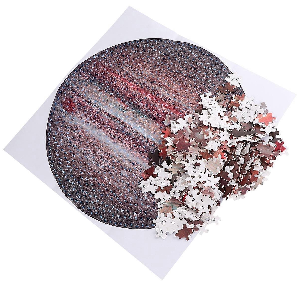 Planet Puzzle Jigsaw Puzzle Toy Home Entertainment Dark Red for Stress Relief 1000Pcs